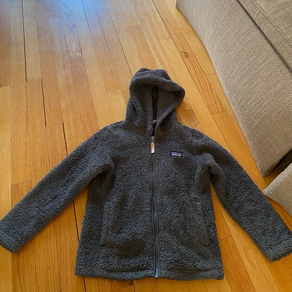 Patagonia Kids Fleece Hoodie - Charcoal